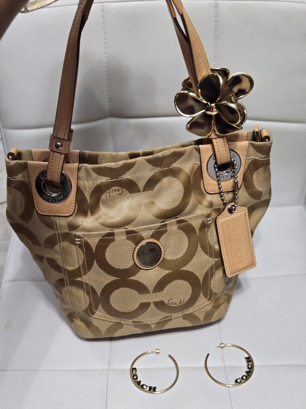 Coach Alex Signature Op Art Tote Bag